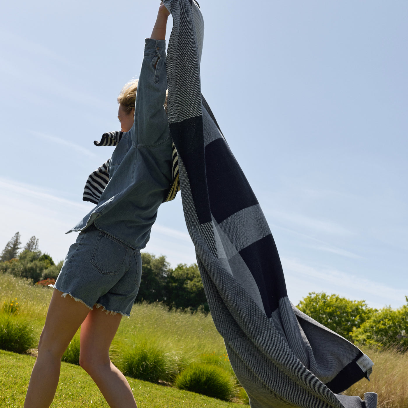 Sunset Outdoor Throw Blanket