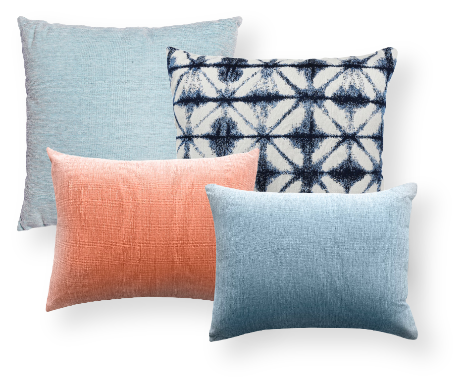 Small teal online pillows