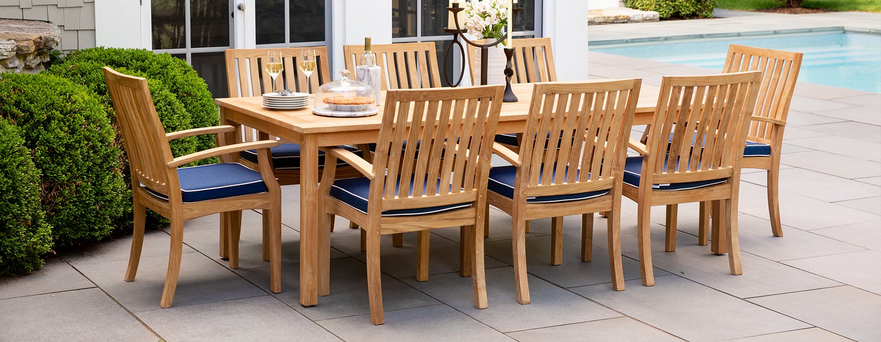 Oversized outdoor dining table sale