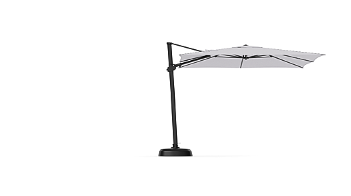10 Ft Square Cantilever Umbrella with AKZ Base