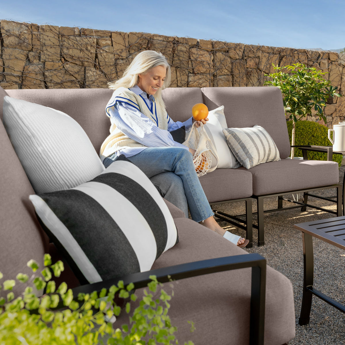 Colby Aluminum Outdoor Small Sectional Set Yardbird®