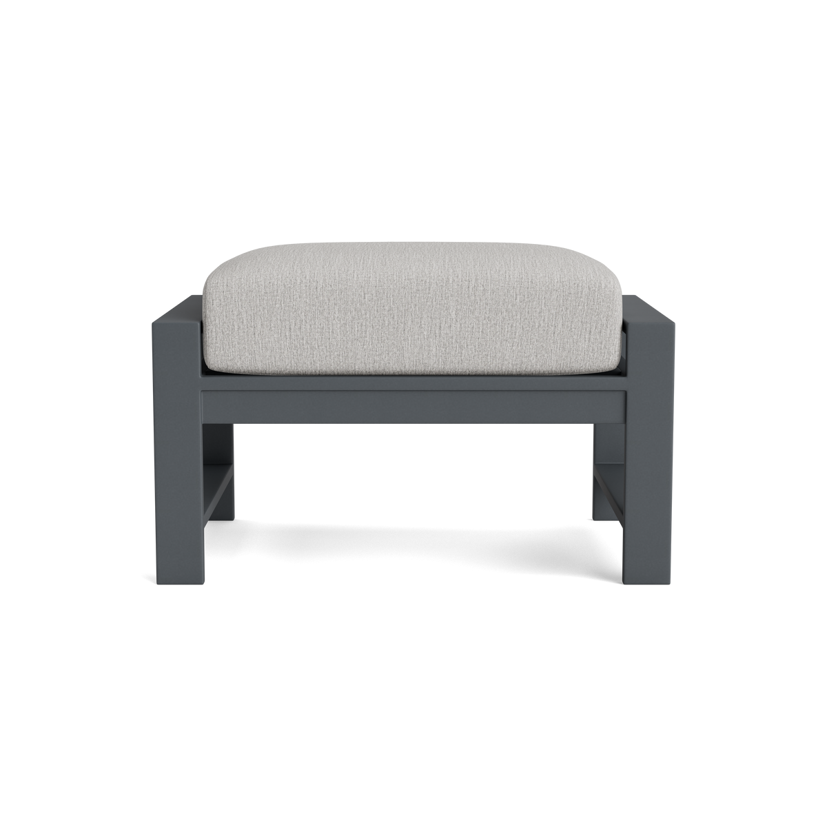 希少　Safavieh Palmer Ottoman　オットマン　グレー Palmer Grey Aluminum Ottoman | Yardbird®