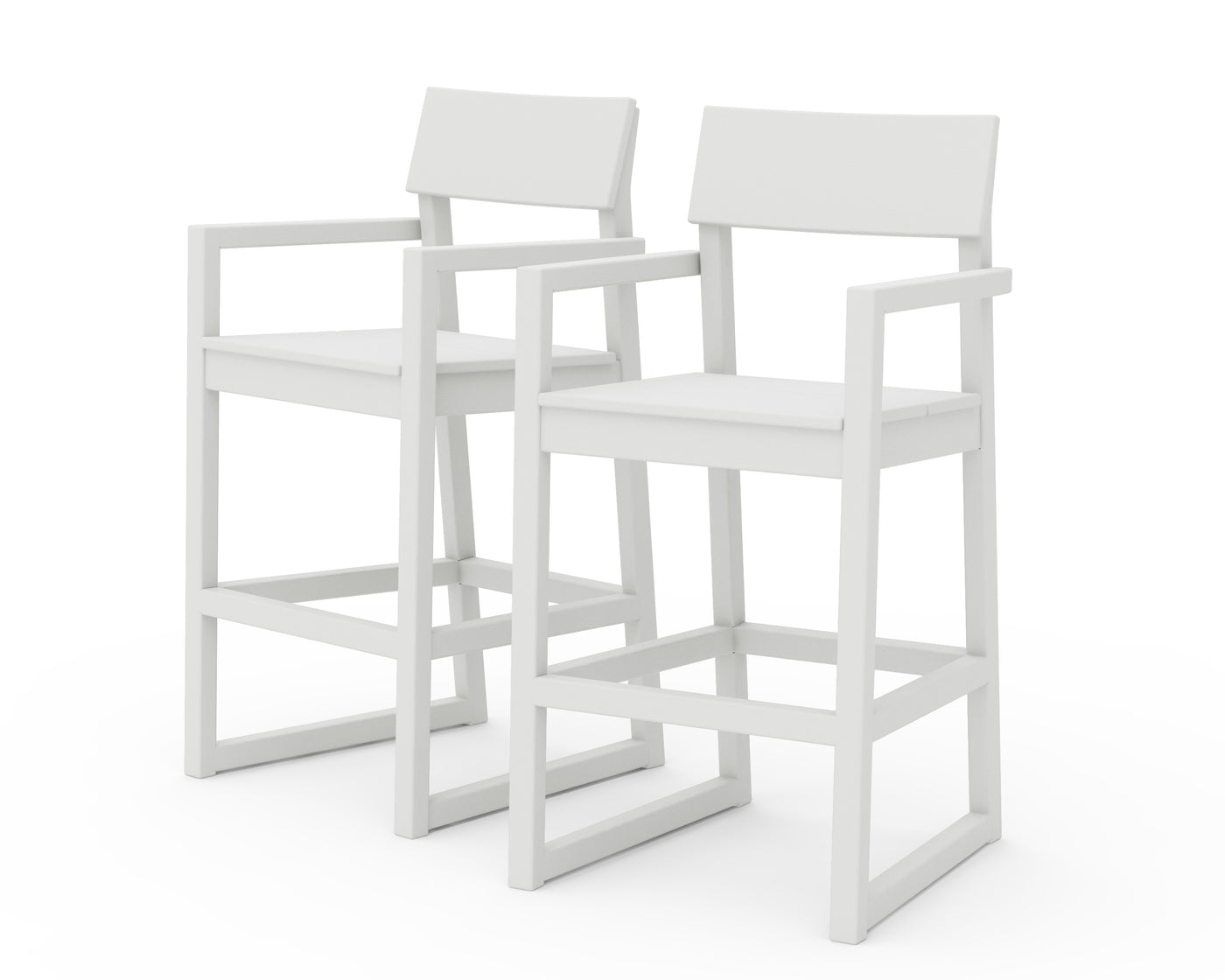 POLYWOOD EDGE Bar Height Dining Chairs - Pack of 2