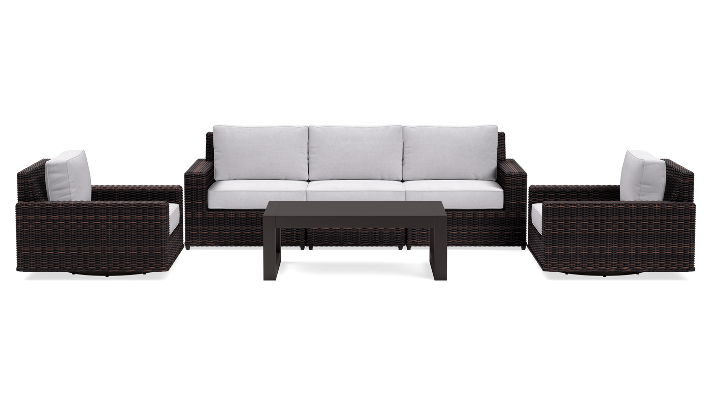 White outdoor clearance sofa set